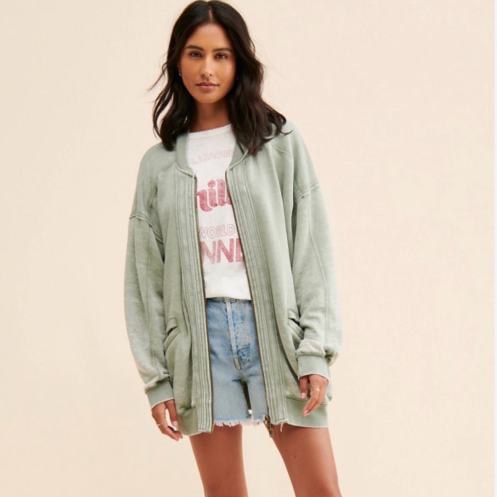 Robbie Bomber Jacket 
We The Free
NWOT
Color - Army Green